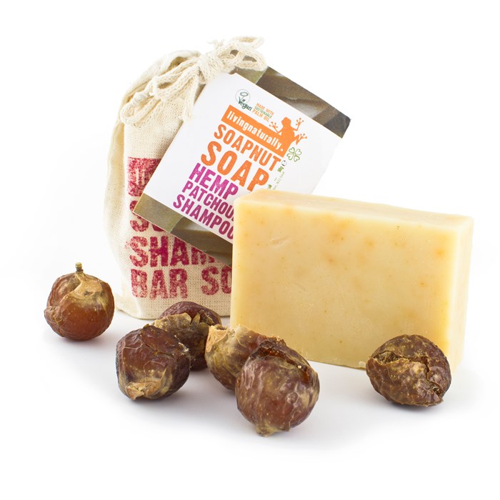 Hemp & Patchouli Soapnut Shampoo Bar, 90 g