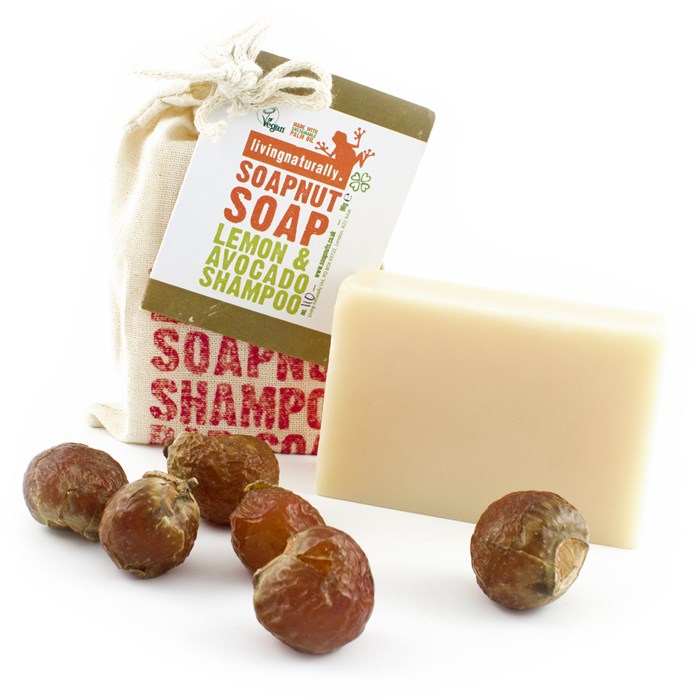 Lemon & Avocado Soapnut Shampoo Bar, 90 g