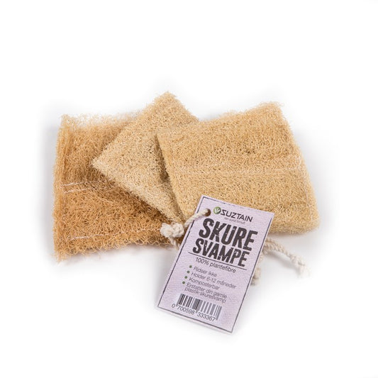 Loofah Scrub Sponge, 3 pcs