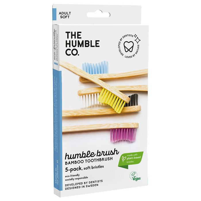 Bamboo Toothbrush Soft, 5-pack