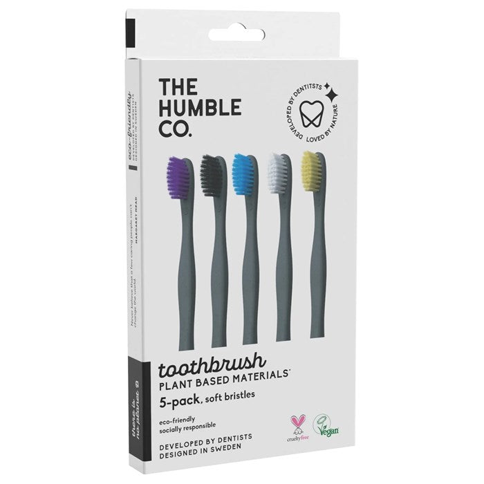 Plant-based Toothbrush Soft, 5-pack